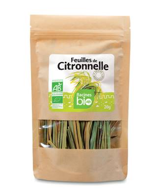 Racines Bio Feuilles de Citronnelle 20G