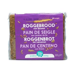 Terrasana Pain de Seigle Complet aux Graines de Lin 500G