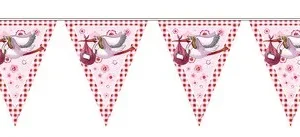 Vlaggenlijn meisje (12x 6m)