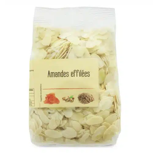 Amandes blanches effilées 150gr