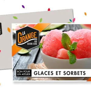 Bon cadeau pour l&rsquo;atelier Glaces et sorbets
