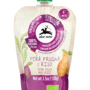 Alce Nero Purée Poire Pruneaux 100G