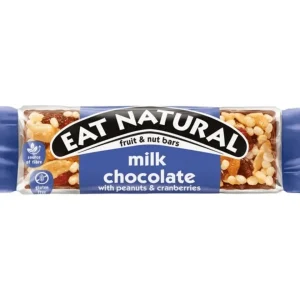 Eat Natural Melk Chocolade met Pinda’s en Cranberries (12x 40gr)