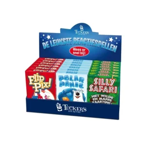 Display de Leukste Reactiespellen (18 stuks)