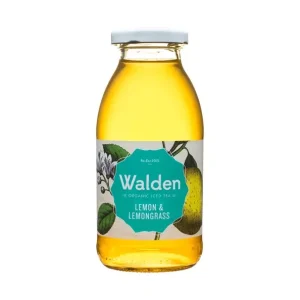 Walden icetea bio lemon & lemongrass flesje 25 cl