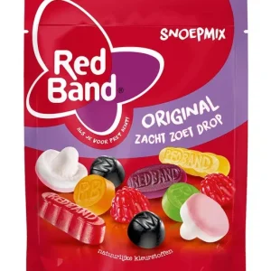 Red Band snoepmix original zacht zoet drop stazak 255 gr