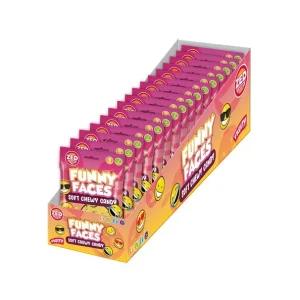 Chewy candy funny faces (16x 106gr)