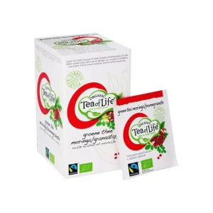 Tea of life fairtrade organic moringa/pomegranet (25x 1,5gr)