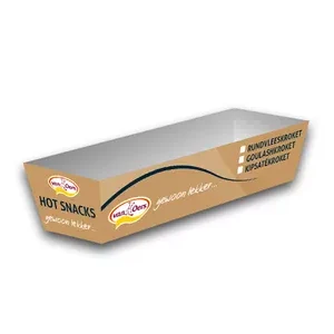 Van oers nummer 7 bakje voor kroket 105 x 30 x 25 mm (500 stuks)