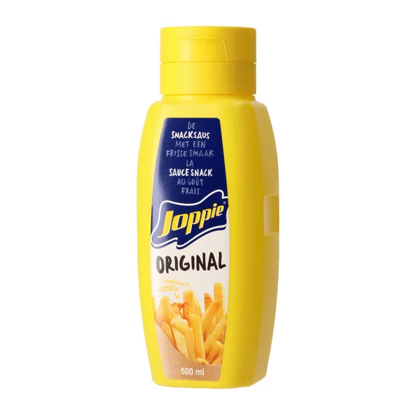 Joppiesaus knijpfles (500ml)