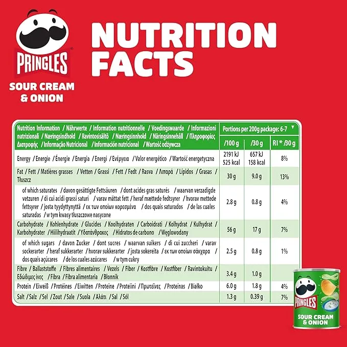 Pringles Sour Cream & Onion (12x 40gr) – Image 4