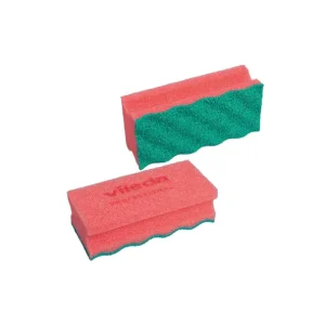 Vileda puractive spons rood-groen (10 stuks)