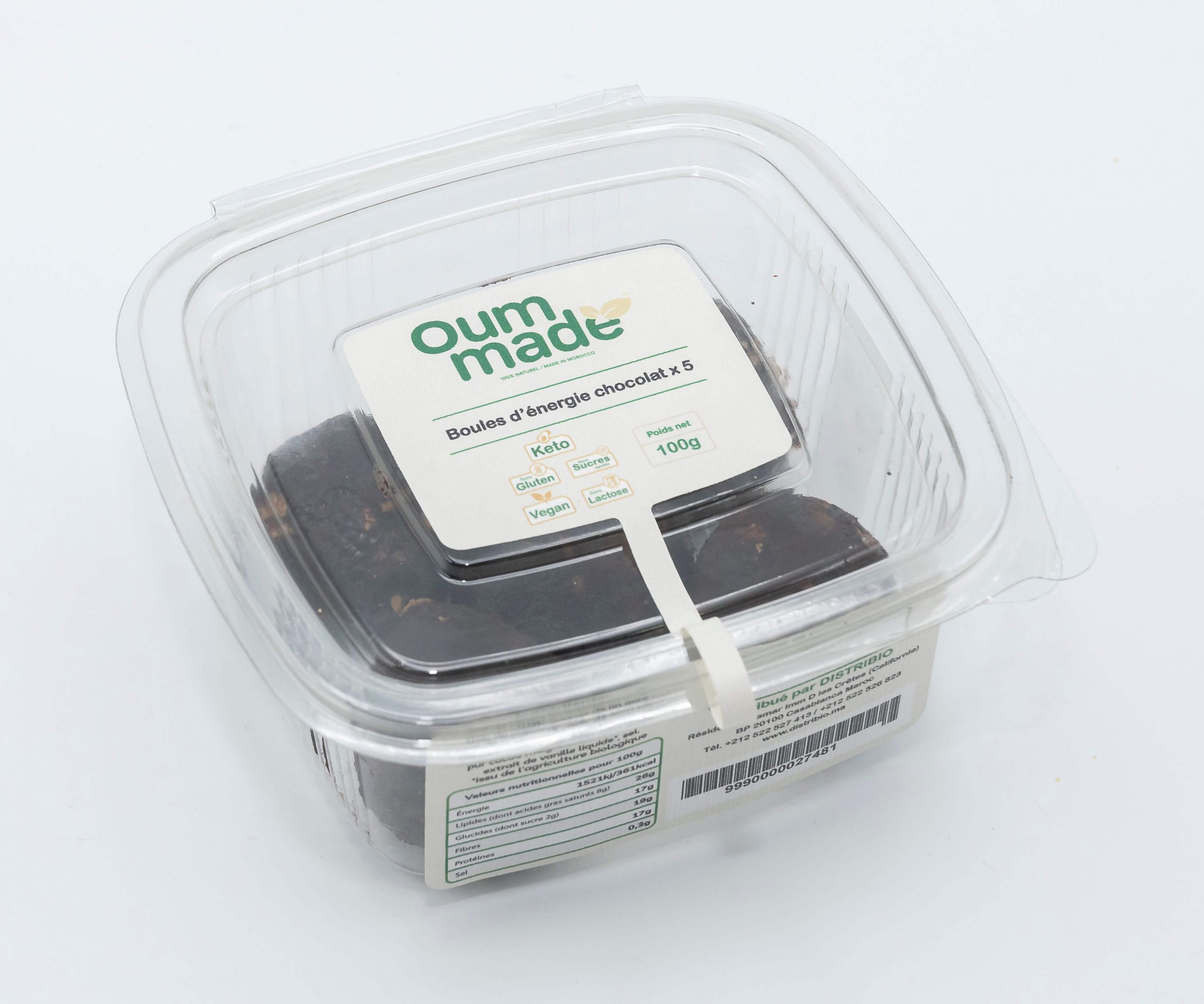 Oum Made Boules d’Énergie Chocolat x 5