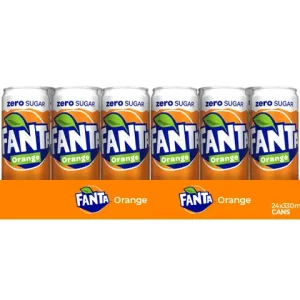 Fanta zero orange blik (24x 33cl)
