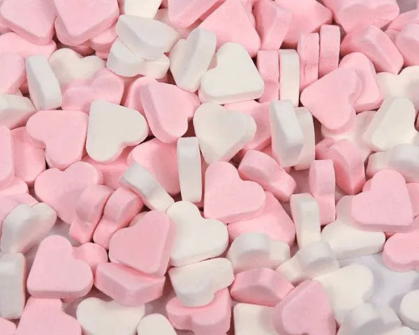 Fortuin Vruchtenhartjes Meisjes Roze/Wit (1kg)