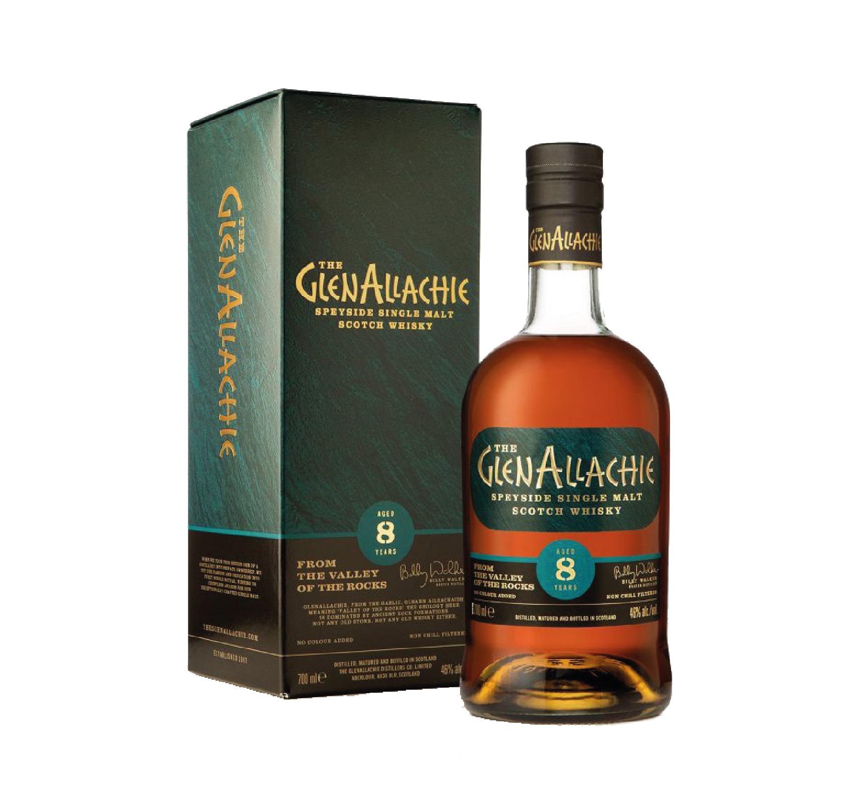 GLENALLACHIE 8 ans 46% Single Malt WHISKY (ÉCOSSE / Speyside) 70cl