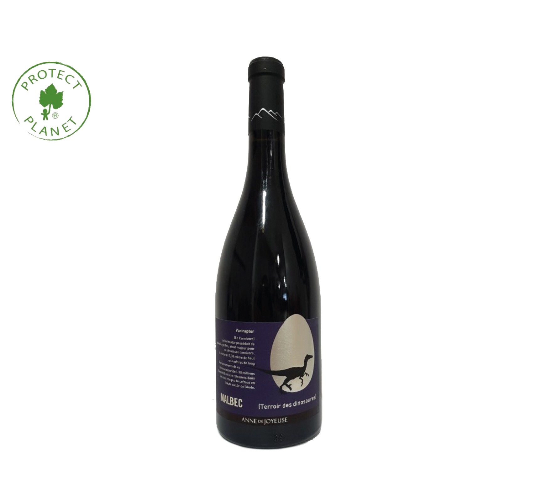 Anne de Joyeuse “CUVÉE VARIRAPTOR – MALBEC” I.G.P. PAYS D’OC Rouge 2022 Bouteille 75cl