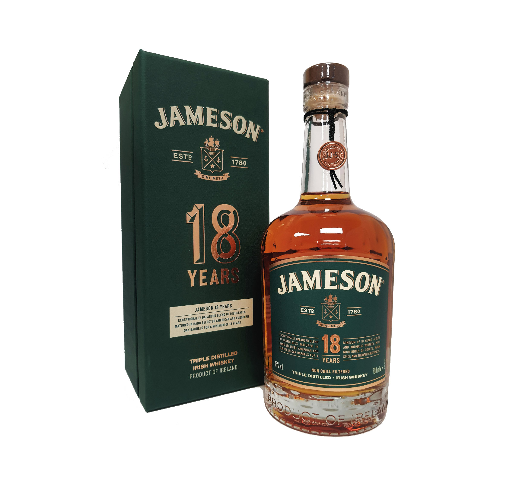 JAMESON 18 ans 46% WHISKY (IRLANDAIS) Bouteille 70cl