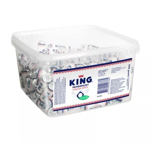 King Mini Pepermuntrol Silo (110 stuks)