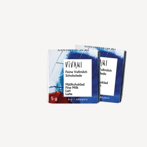 Vivani Mini Barre de Chocolat au Lait Entier 5G