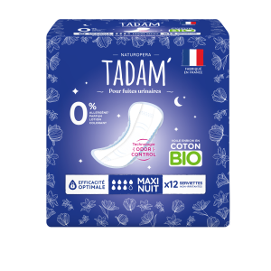 Tadam’ Serviettes Fuites Urinaires Maxi Night X 12
