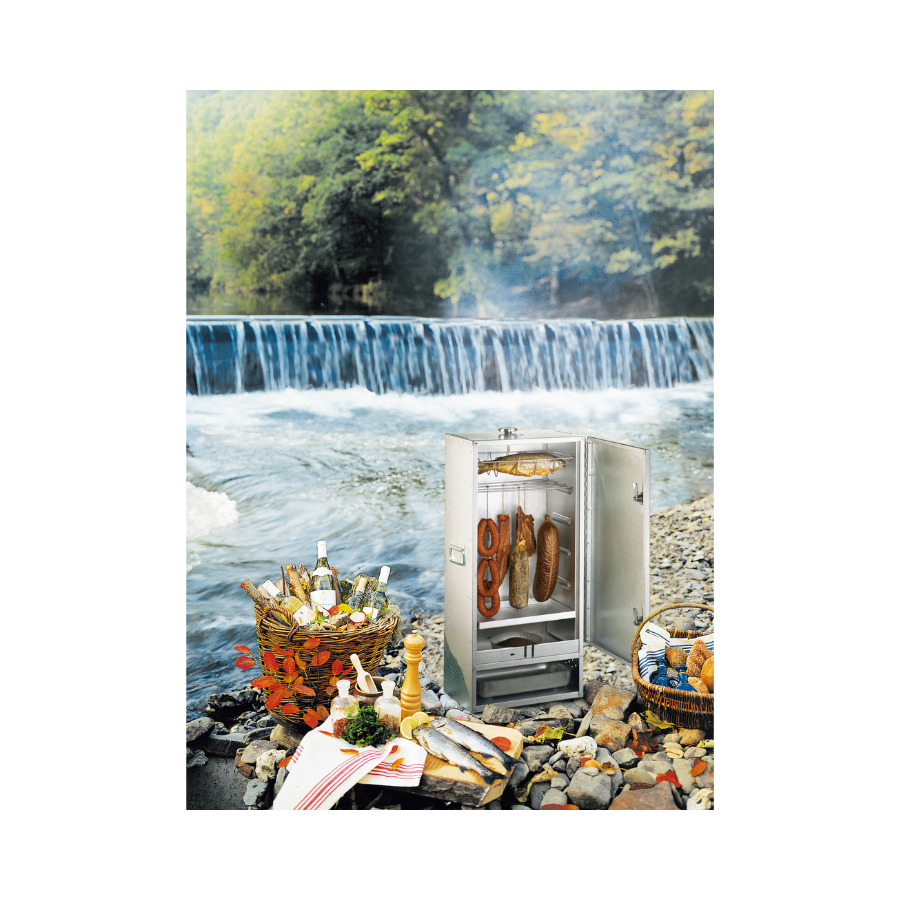 Fumoir en acier aluminé à charnières 85 Peetz – Image 2