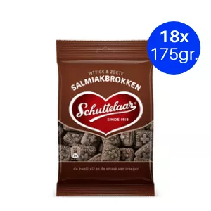 Schuttelaar salmiakbrokken 175 gr