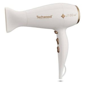 Sèche Cheveux « Pro » blanc Techwood. 3 températures – 2 vitesses. 2100W