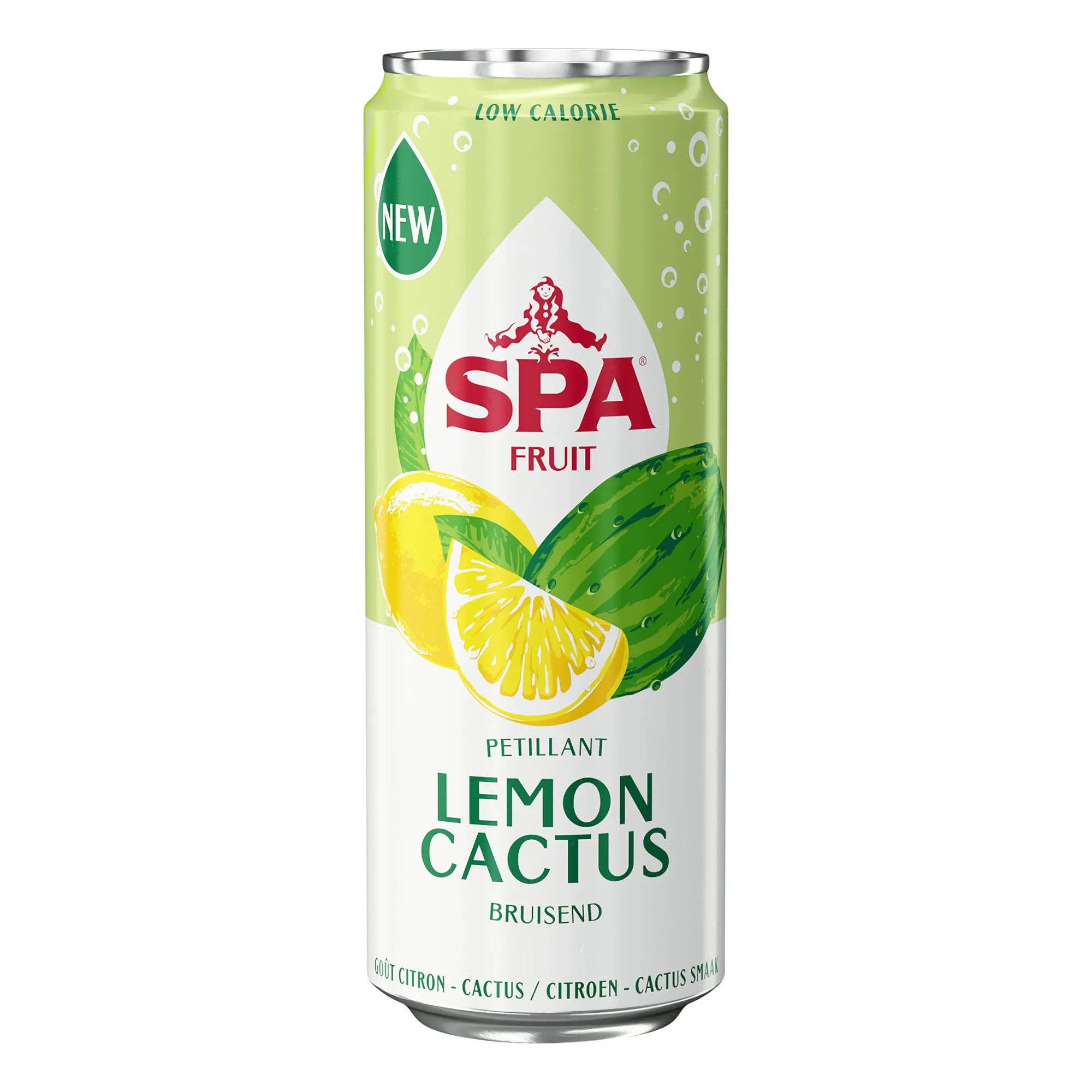 Spa Fruit Sparkling Lemon Cactus Blik (24x 25cl) – Image 2