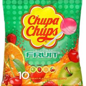 Sucettes Chupa Chups Fruit 10 Unités