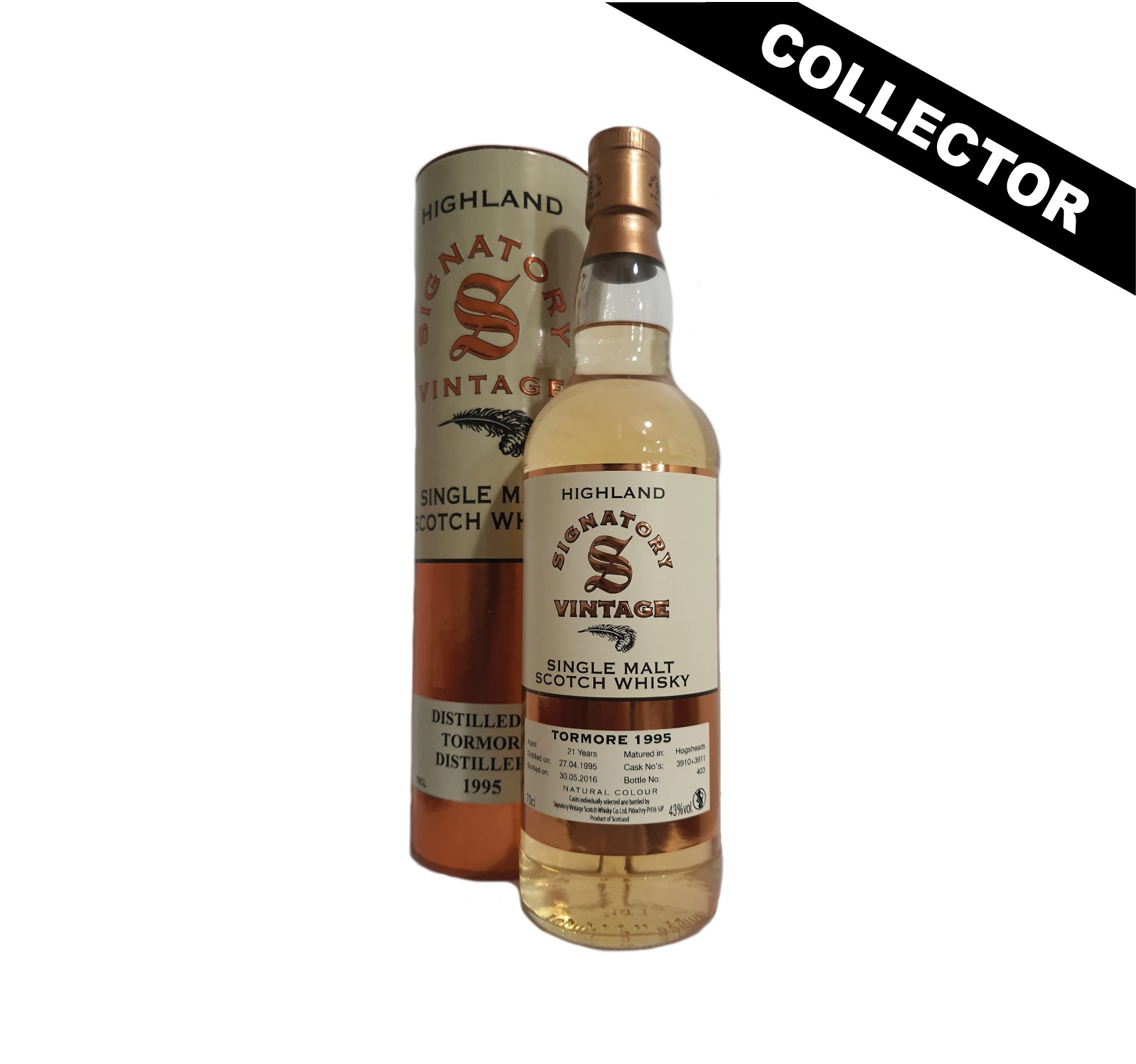 TORMORE 1995 21 ans 43% Single Malt WHISKY (ÉCOSSE / Highland) 70cl