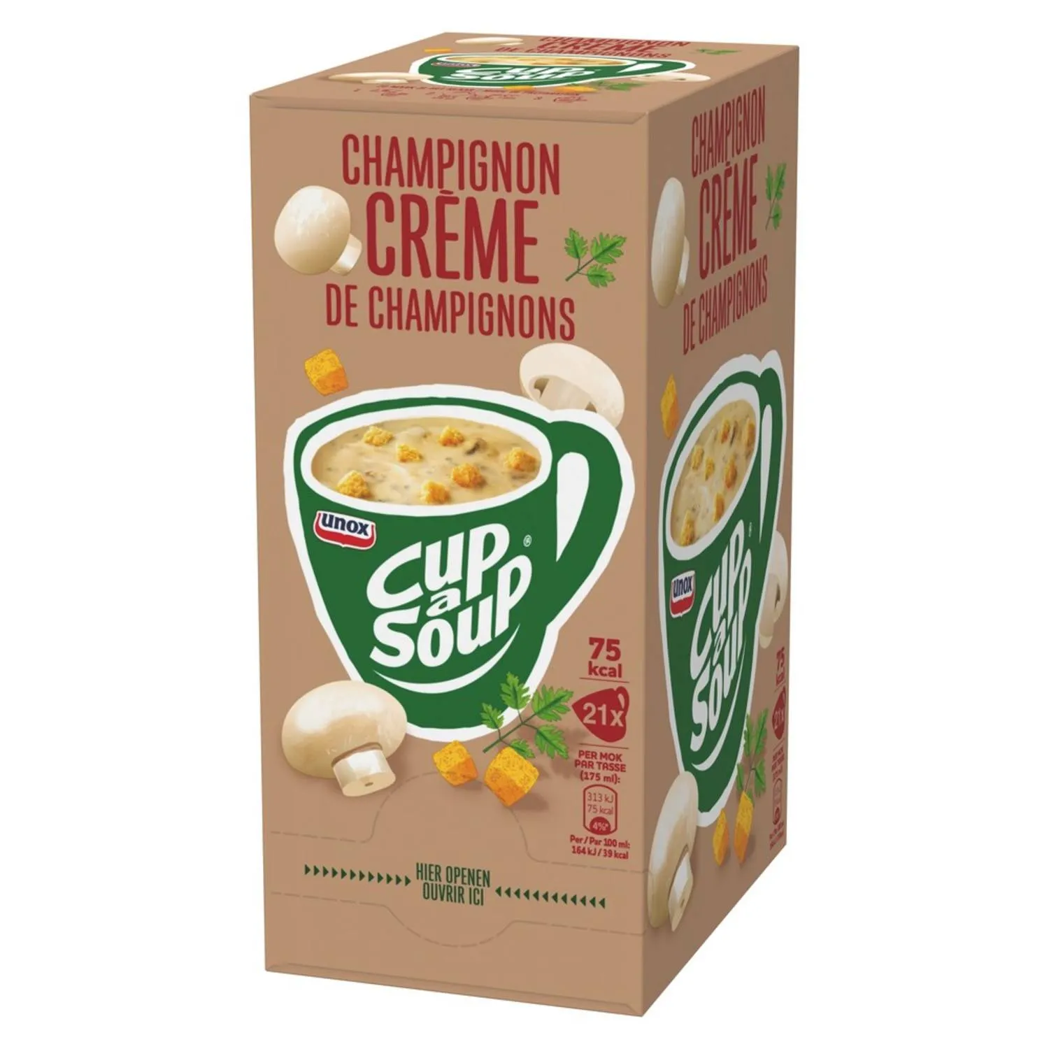 Unox Cup-a-Soup Champignon Crème (21x 175ml) – Image 2