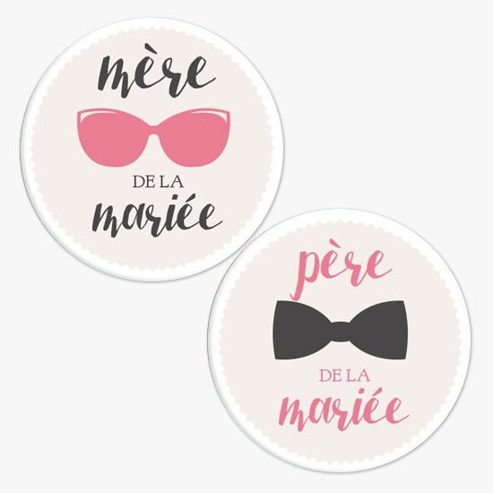 Badges Père et Mère