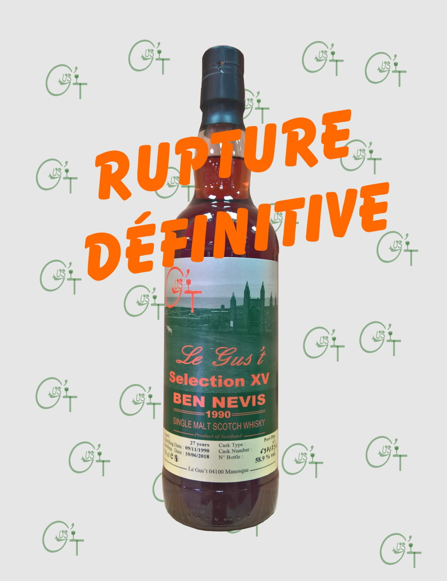 Whisky Ben Nevis 1990, Le Gus’t, Selection XV