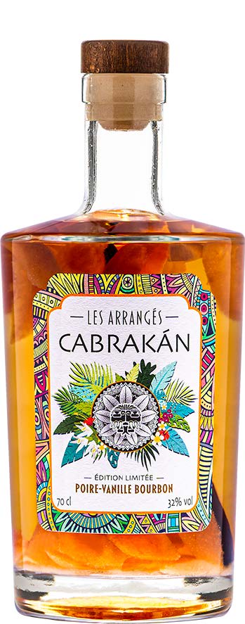 CABRAKAN Poire, Vanille Bourbon, rhum arrangé 32%