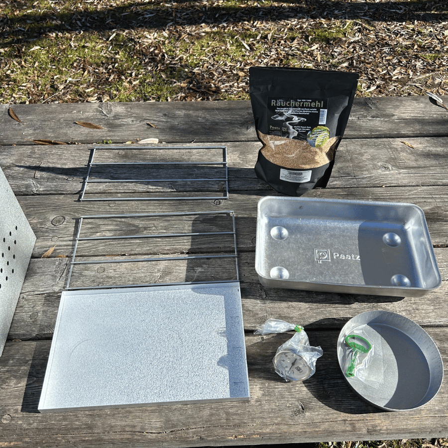 Fumoir en acier aluminé à charnières 85 Peetz – Image 6