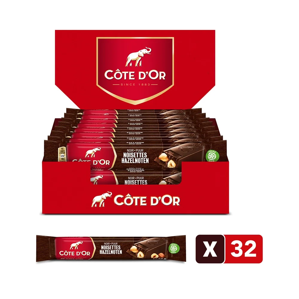 Cote D’or Reep Puur Hazelnoten (32x 45gr) – Image 3
