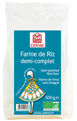 Celnat Farine de Riz Demi-complet 500G