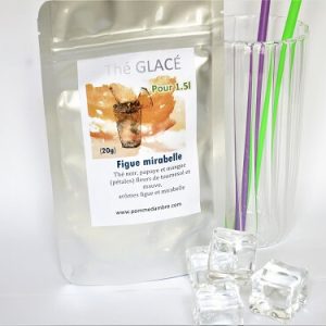 Figue Mirabelle, thé noir glacé sachet 20g