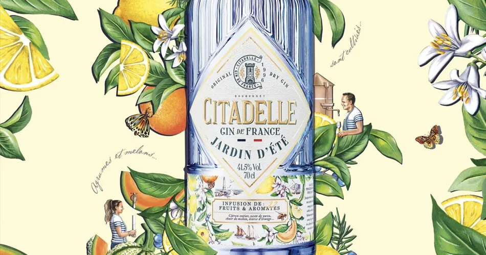 Citadelle Gin Jardin D’Ete 70cl 41,5° – Image 2