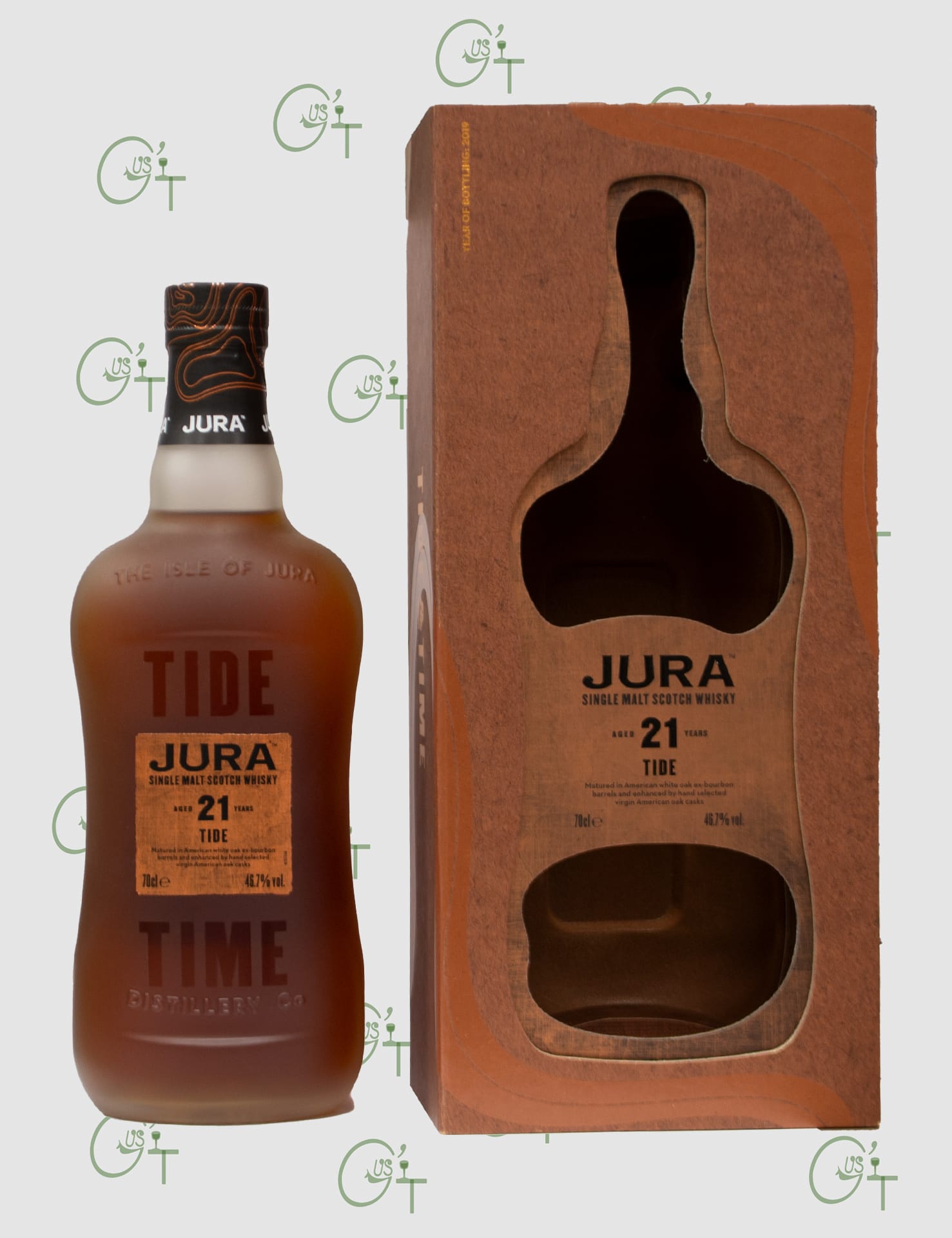 Whisky Jura 21 ans – Tide & Time – 46,7% – 70cl