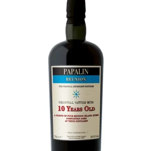 PAPALIN 10 ans Réunion, rhum 50%