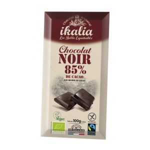 Ikalia Tablette de Chocolat Noir 85% de Cacao 100G