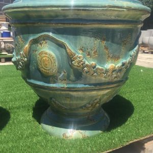 Coupe Anduze Prestige Bleu Lagon H65cm