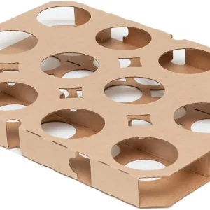 Pack de 10 plaques de cuisson tulipe double face, 20/12 trous, résistant à 220 °C