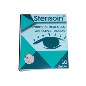 STERISOIN COMPRESSES OCULAIRES OPAQUES ADULTE 10 UNITES