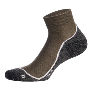 Chaussettes Laine Merinos –  Mixte – Tige basse – Eco-conçues – Kaki/Gris – OGARUN