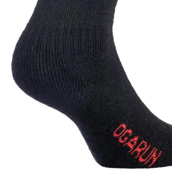Chaussettes épaisses mérinos hiver tige haute – Noir Mixte – OGARUN – Image 3