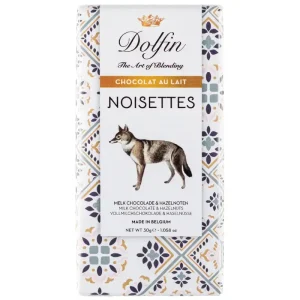Mini Tablette De Chocolat Lait – Carnet De Voyage ( Dolfin ) – Noisettes