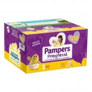Fater Pampers Progressi Midi, 108 Pannolini